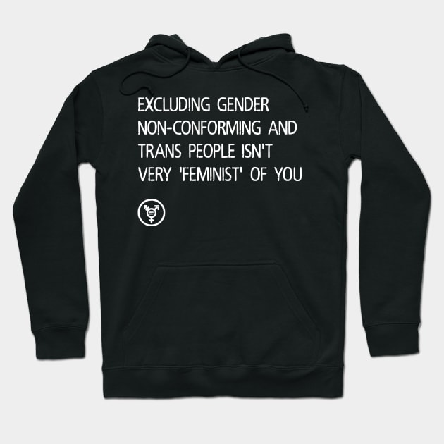 Trans INCLUSIONARY Feminism Hoodie by prettyinpunk